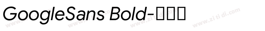 GoogleSans Bold字体转换